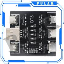 Placa De Detecção De Cabo De Dados USB Tester PLR DT3 Com Interruptor On-Off Para iOS Android Tipo-C Placa De Detecção De Cabo De Dados USB Tester PLR DT3 Com Interruptor On-Off Para iOS Android Tipo-C