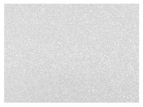 Placa de E.V.A. Glitter 2.0 mm, 40 x 60 Cm, Pacote c/ 5 Folhas - Make+ - Branco