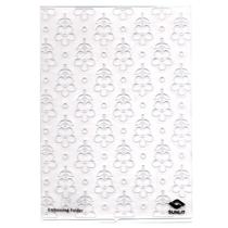 Placa de Emboss Sunlit - 13x18 Flores e Poá