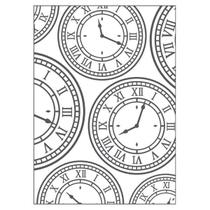 Placa de Emboss TEC - Relevo 2D Elegance 12x18 - Relógios Vintage I - Toke e Crie
