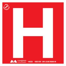 PLACA DE EMERGENCIA DE HIDRANTE 15X15- 10 unidades