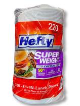 Placa de espuma Hefty Super Weight 220 unidades 22,5 cm