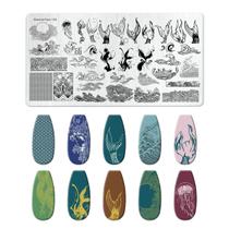 Placa De Estampagem De Unhas Coração De Pêssego Flor De Anjo Halloween Dia Dos Namorados Ferramenta