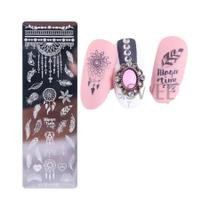 Placa De Estampagem Para Unhas De Natal De Inverno: Molde De Esmalte Com Desenhos De Floco De Neve,