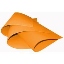 Placa de EVA 40X48CM Laranja - Pacote com 10 Unidades