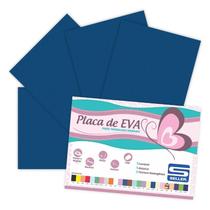 Placa de EVA 40X60cm Azul Anil pacote com 10 folhas - Seller