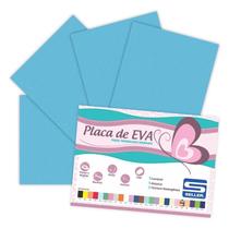 Placa de EVA 40X60cm Azul Claro pacote com 10 folhas - Seller