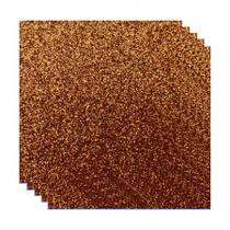 Placa de EVA 40x60cm com glitter Marrom pacote com 5 folhas - Gatte Placa de EVA 40x60cm com glitter Marrom pacote com 5 folhas - Gatte