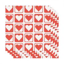 Placa de EVA 40x60cm Coração Vermelho e Branco pacote com 5 folhas - Gatte Placa de EVA 40x60cm Coração Vermelho e Branco pacote com 5 folhas - Gatte