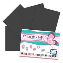 Placa de EVA 40X60cm Preto pacote com 10 folhas - Seller