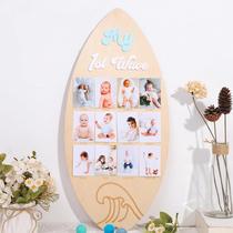 Placa de exibição de fotos Milestone ZZDCMS First Wave Baby