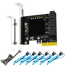 Placa de expansão GLOTRENDS SA3026-C 6 portas PCIe X4 SATA III Placa de expansão GLOTRENDS SA3026-C 6 portas PCIe X4 SATA III