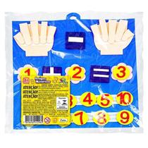 Placa de Feltro Contando Números 30cm Educativo para Aprendizagem de Matemática Art Brink Placa de Feltro Contando Números 30cm Educativo para Aprendizagem de Matemática Art Brink