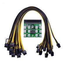 Placa De Fuga Breakout Board Mineração 750w/1200w + Cabos Placa De Fuga Breakout Board Mineração 750w/1200w + Cabos