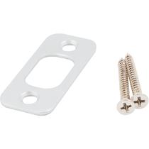 Placa de Golpe para Cerrojo Stone Harbor Hardware Cromo Satinado 6,4x2,5 cm