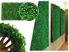 Placa de Grama Artificial Revestimento de Parede Buxinho 60x40 - DE358113