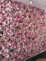 Placa De Grama Com Rosa Premium Jardim Vertical Artificial