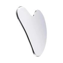 Placa De Gua Sha Em Aço Inoxidável Em Forma De Coração Para Massagem Facial E Corporal, Ferramenta