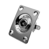 Placa De Guitarra Elétrica Estilo Retangular Com Conector De Saída De 1/4 De Polegada, Peça De Placa De Guitarra Elétrica Estilo Retangular Com Conector De Saída De 1/4 De Polegada, Peça De