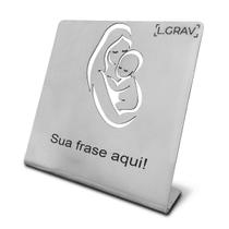 Placa de Homenagem 12x12 - L.GRAV