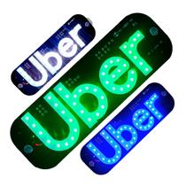 Placa de identificação painel de led uber usb com ventosas