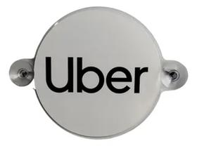 Placa de identificação Uber/99