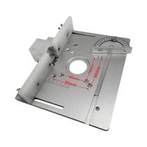Placa De Inserção De Alumínio Para Mesa De Tupia Com Guia De Esquadria Para Bancadas De Marcenaria, Placa De Inserção De Alumínio Para Mesa De Tupia Com Guia De Esquadria Para Bancadas De Marcenaria,