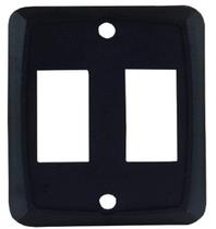 Placa de Interruptor Dupla Preta JR Products 12885 Placa de Interruptor Dupla Preta JR Products 12885
