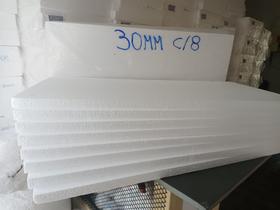 Placa de isopor 30 mm(EPS) Kit 1000x500x30 mm com 8 placas- Império dos EPS