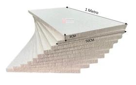 Placa De Isopor Anti Chama 30mm P/ Forro - 10 Unid. (5m²) COMPRE NO MÁX. 1KIT POR PEDIDO