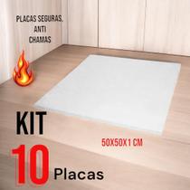 Placa de Isopor EPS 10 UN 50x50 antichamas isolamento acústico e térmico