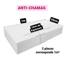 Placa de isopor eps 100mm, tamanho 100 x 50cm - anti-chamas