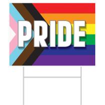 Placa de Jardim Beistle Orgulho LGBTQ Arco-Íris 29x39 cm