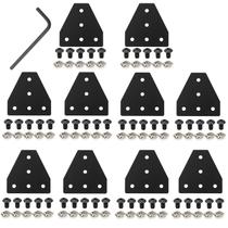 Placa de junção de suporte de canto em forma de T, alumínio 3030 de 5 furos