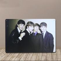 Placa de lata Vintage The Beatles Band Photo 20x30cm, ferro