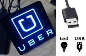 Placa De Led Com Entrada Usb Para Motorista De Aplicativo - Lagos Importadora