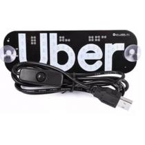 Placa de Led Identificação Motorista de Aplicativo Uber