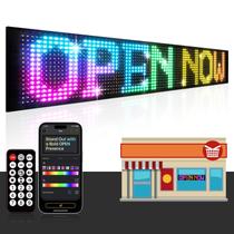 Placa de LED Katemily 132x20cm Programável Bluetooth USB IP65 Placa de LED Katemily 132x20cm Programável Bluetooth USB IP65