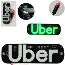 Placa De Led Uber Com Ventosa + Cabo 145cm - ISANOG