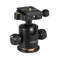 Placa De Liberação Rápida De 1/4" Com Cabeça Esférica Para Tripé BEIKE BK-03, Cabeça Esférica Para