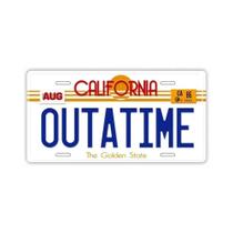 Placa De Licença Temática De Viagem No Tempo Réplica De De Volta Para O Futuro 12x6 Polegadas Tag De