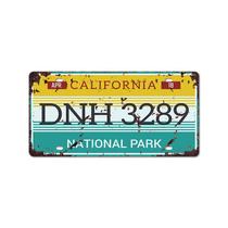 Placa de licença vintage do Parque Nacional da Califórnia com decoração de parede de estanho Placa de licença vintage do Parque Nacional da Califórnia com decoração de parede de estanho