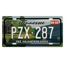 Placa de licença vintage para decoração de parede Tennessee Iron 15,5 x 30,7 cm Placa de licença vintage para decoração de parede Tennessee Iron 15,5 x 30,7 cm