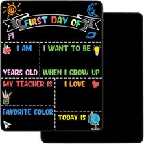 Placa de lousa Sunboom, primeiro e último dia do jardim de infância