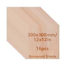 Placa De Madeira De Basswood 12x12x0.08 Polegadas Cortada a Laser 2mm Fina Para Artesanato DIY E