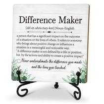 Placa de madeira Sign OICPYD Inspirational Office Gifts 10x10cm Placa de madeira Sign OICPYD Inspirational Office Gifts 10x10cm