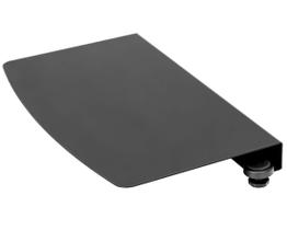 Placa de manga com conector de mesa de canto VIVO DESK-AC07C preta