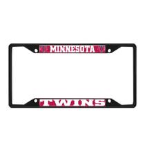 Placa de matrícula FanMats Minnesota Twins Metal Black Placa de matrícula FanMats Minnesota Twins Metal Black