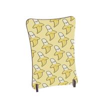 Placa de Mesa Curvo Bananas com rostos felizes fofas fundo a Placa de Mesa Curvo Bananas com rostos felizes fofas fundo a