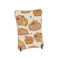 Placa de Mesa Curvo capivaras com patinho Placa de Mesa Curvo capivaras com patinho